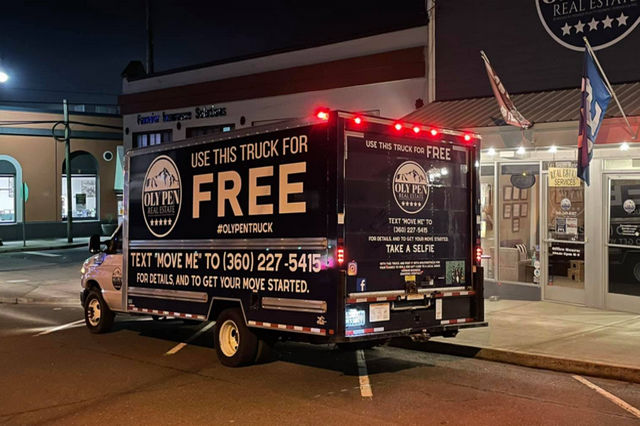 Oly Pen Offers Displaced Mall Business Owners FREE USE of 16’ Box Truck